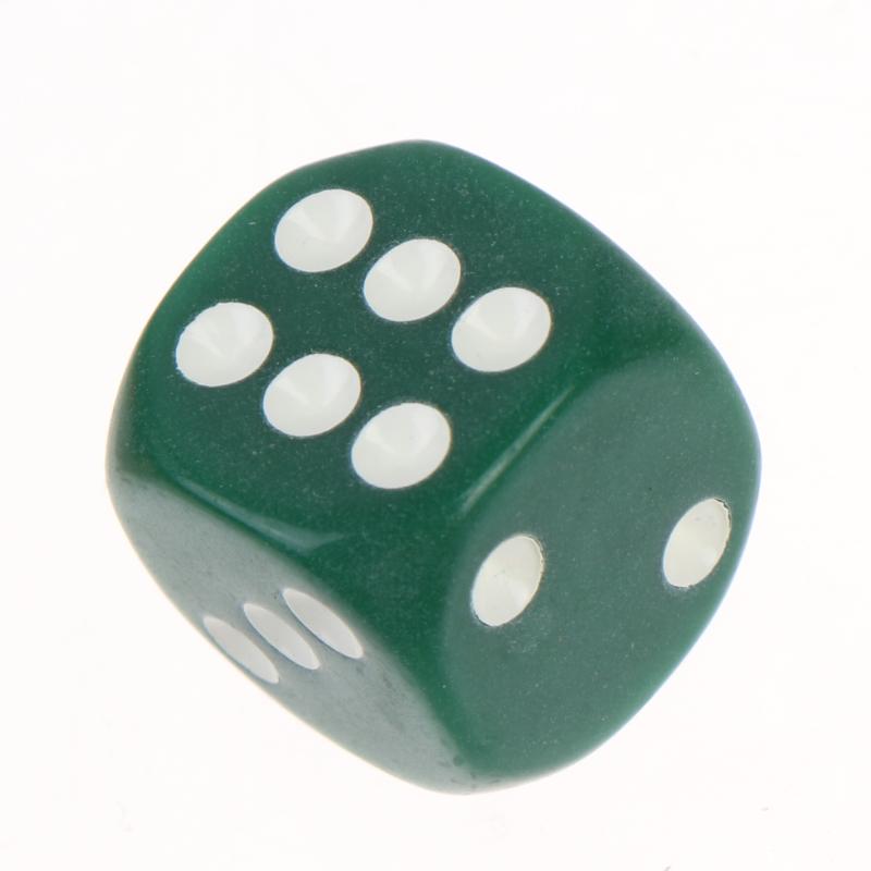 10Pcs Colorful Dice Acrylic Round Corner Cubes Dot Drinking Game Dice Accessories