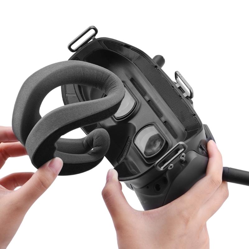 Genießen Sie verlängerte Flugmeetings mit dieser FPVs V2 Brillen Schaumstoff Augenabdeckung Schwamm Augenpolster Reduzieren Sie den Druck Bleiben Sie komfortabel