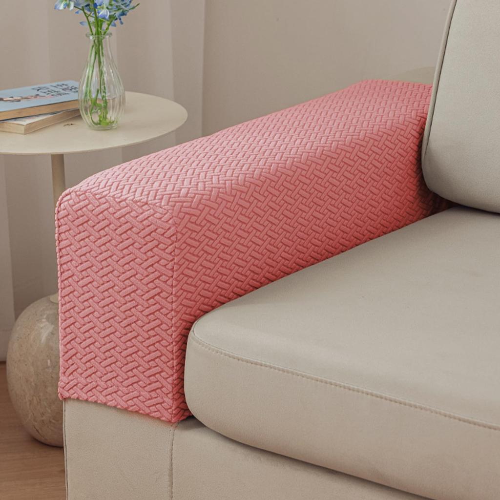 Sofa Armlehnenbezüge, Sofa Armlehnenbezüge Set mit 1 Polyester Stretch Rutschfest Möbelschutz Waschbare Sessel Überwürfe