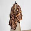 Elegant Ladies' Pashmina Autumn & Winter Thick Warmth Double Sided Tassel Printing Shawl Coldproof Windproof Blanket Scarf