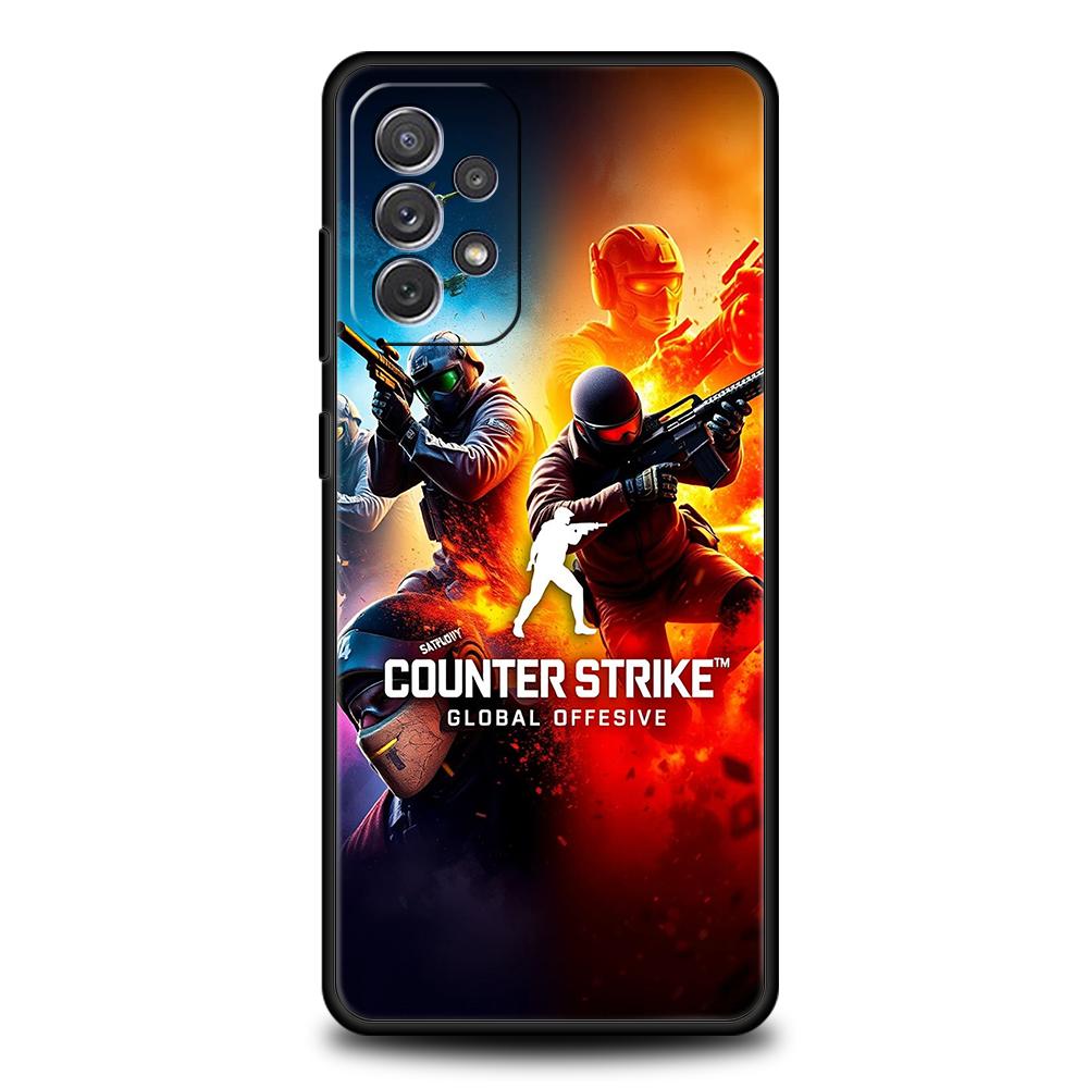 Counter Strike CS GO Hot Game Phone Case for Samsung Galaxy A55 A35 A15 A14 A25 A54 A51 A71 A72 A73 A32 A52 A52S A41 5G Shell