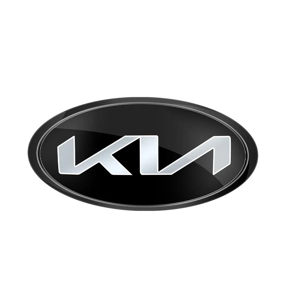 ABS Badge Logo Voiture Emblème Capot Avant Autocollants Décoratifs Coffre Arrière Pour Kia Sportage Rio K2 Ceed Carnival Picanto Soul EV6 Niro