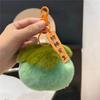 Colorful Persimmon Band Soft Keychain with Lucky Blessing Plush Cute Persimmon Plush Toy Ornament PP Cotton Stuffed