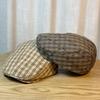 Japanese College Style Retro Plaid Forward Hat Women's Summer Light and Casual Versatile Reversible British Painter Hat