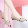 Glossy Flat Single Shoes Pointed Toe Flat Flat Heel Non-slip Comfortable Single Shoes Women's Shoes for Work and Work