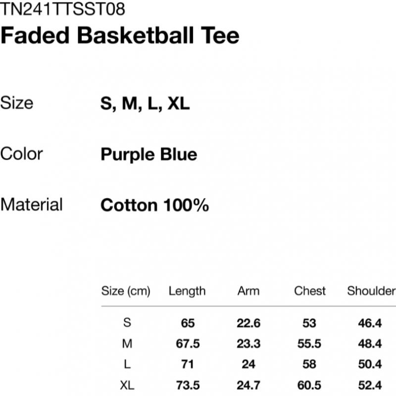 ThIs Is Never That Faded Basketball Tee Purple Blue