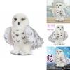 Adorable Wizard Snowy Owl Plush Toy Soft Stuffed Doll For Kids Christmas Gift