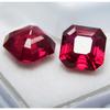 18,10 Karat AA+ Qualität Natürlicher Rubin Rotes Quadratisches Schliff Zertifizierter Loser Edelstein Paar