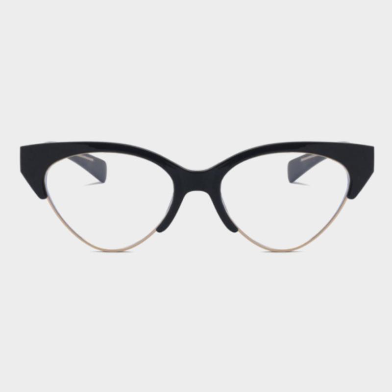 

LOOKING4U Классические очки Z1017 C1 из черного ацетата в роговой оправе none