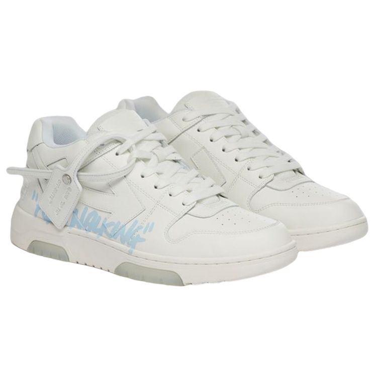 Off-White Вне офиса для прогулок - Белые Светло-голубые Мужские Кроссовки OMIA189F21LEA003-0140