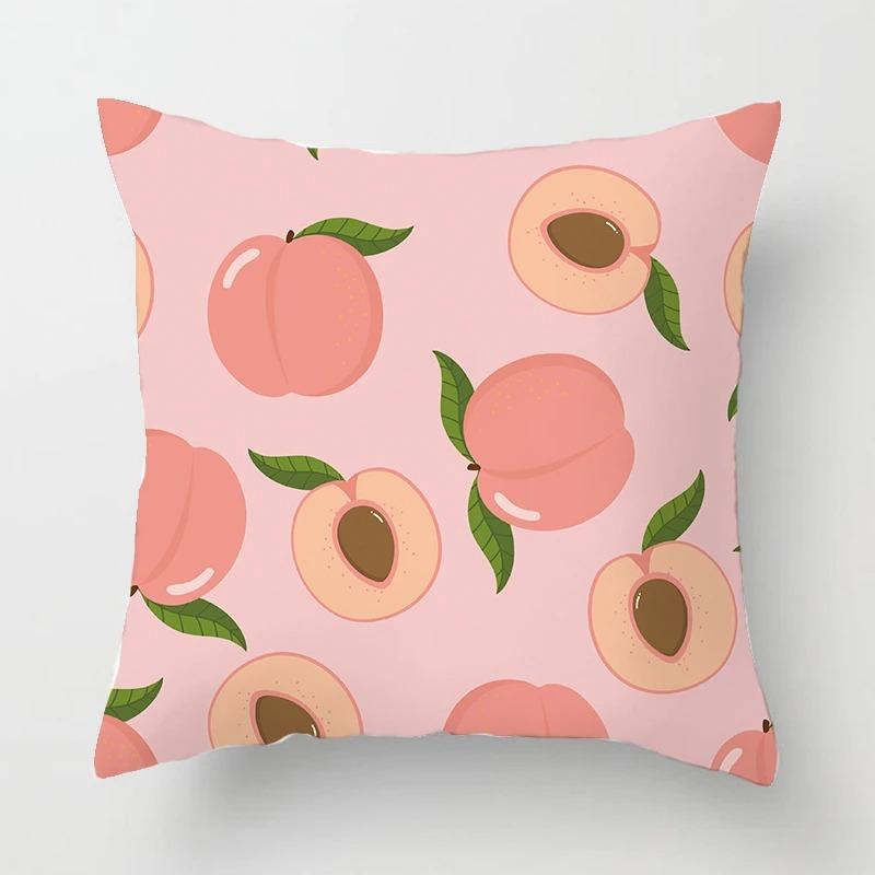 

Офис Гостиная Дом Наволочка Розовый Персиковый Принт Наволочка Украшения для Машины 40x40cm