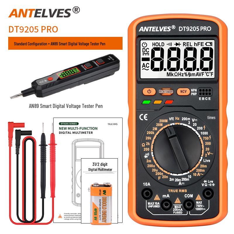 DT920 High-Precision Digital Multimeter with Smart Anti-Burn Feature for Electricians