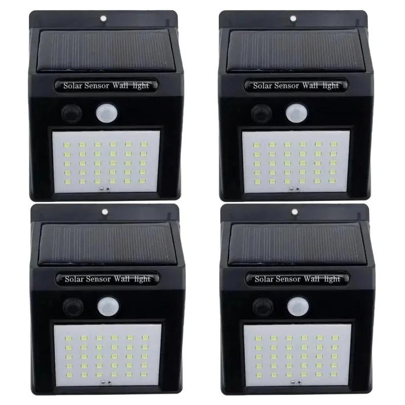 30 LED Solar Motion Sensor Wall Light IP65 Waterproof Outdoor Security Lighting Wireless Garden Courtyard Pathway Decoration