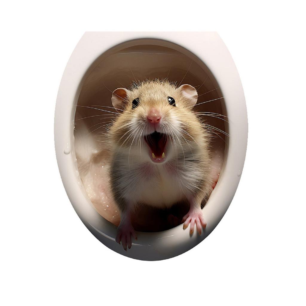 Kittens, Puppies, Animals, Bathroom Toilet Stickers, Home Decoration Wall Stickers, Self-adhesive Paintings, Waterproof And Oil Resistant