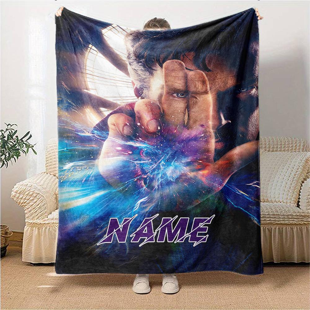 Custom Name "Spider-Man: City Hero" Blanket for Couch & Bed, Plush Cozy Fuzzy Blanket Super Soft & Warm Blankets for Fall and Winter. 0908170