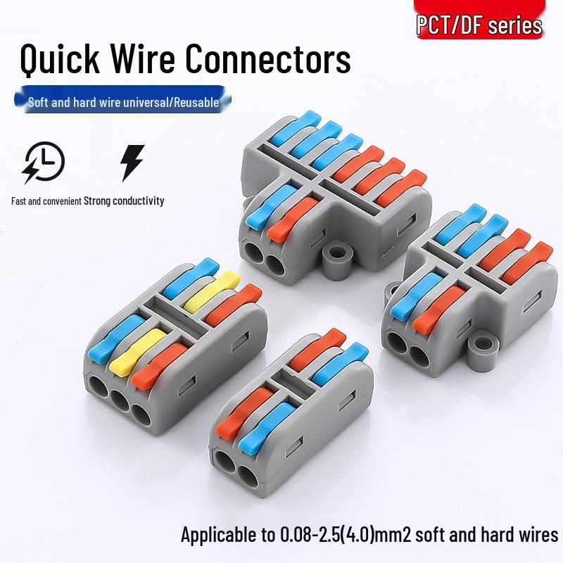 Bornier Mini Type PCT-2-2M/3M: Entrée-Sortie Double/Triple, DF-42/62: Double Entrée, Quadruple/Sextuple Sortie