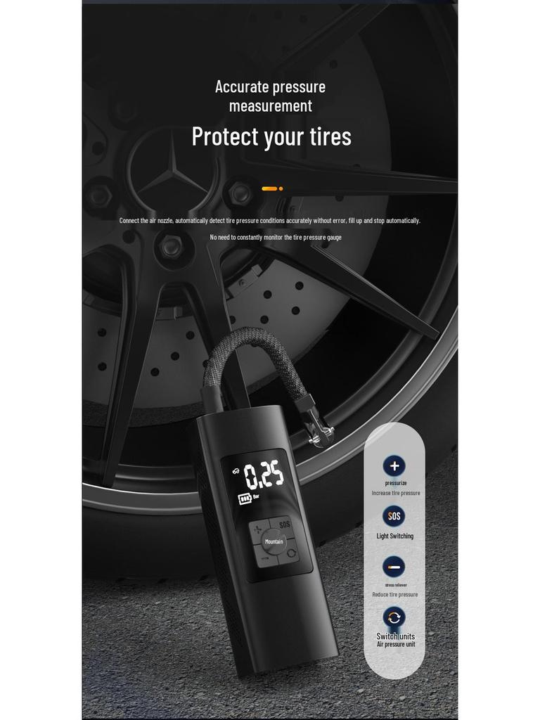 Smart Wireless Portable Tire and Bicycle Pump