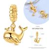 Charm Coppergolden Serie Airplane Balloon Bow Safety Chain Puppy Dog Gold Color Charms Beads Fit Bracelet Diy Jewelry Maing