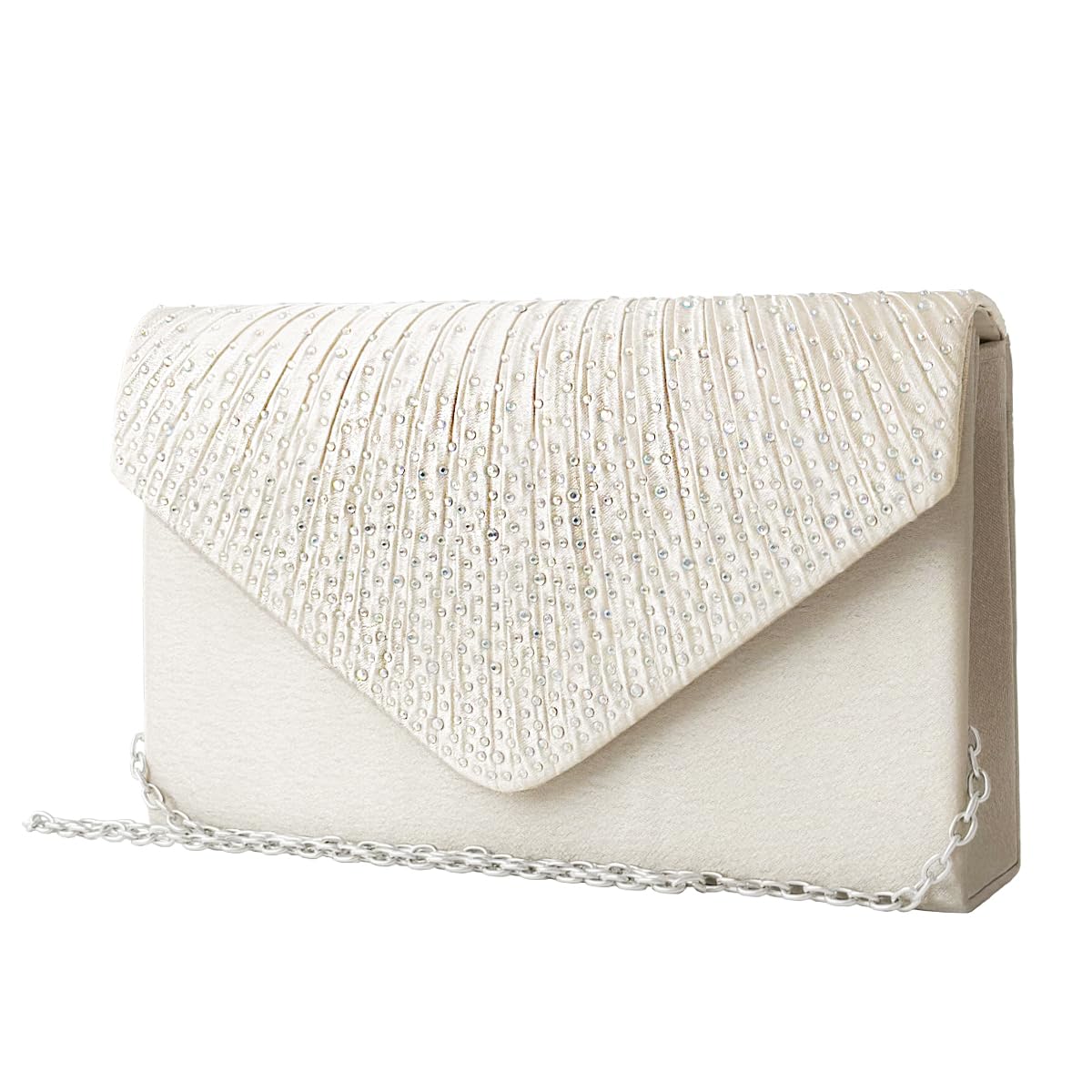 

ZHUYING Party Bag, Wedding Clutch Bag, Women s Shoulder Bag, Reception Gift (Apricot)