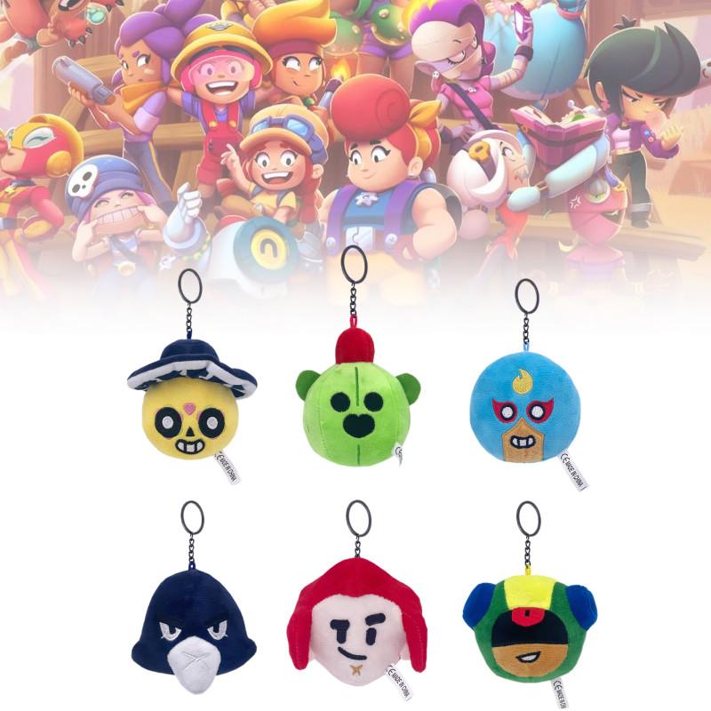 Adorable Spike Plush Keychain Toy From Brawl Stars With Soft Short Plush Fabric