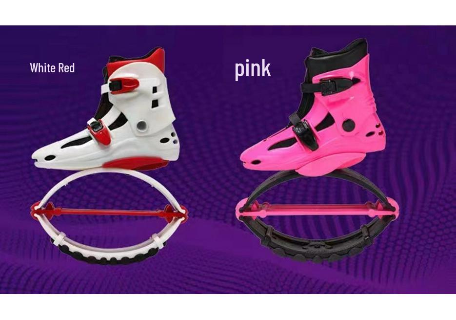 Kids' and Adults' Indoor Bouncing Shoes - Elastic Spring Boots for Fitness and Fun