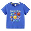 Kids Shortsleeved Tshirt Solar System Graphic Printing Summer Childrens Comfortable Tees Boys Girls ONeck Tops Clothing Gift