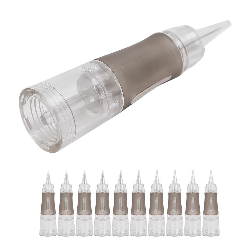 10pcs Disposable Eyebrow Tattoo Needles Microblading SemiPermanent Makeup Cartridge