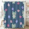 Bathroom Decor Shower Curtain for Kids Bathrooms Home Decoration Waterproof Printed Cartoon Floral Design Bathroom Accessories i