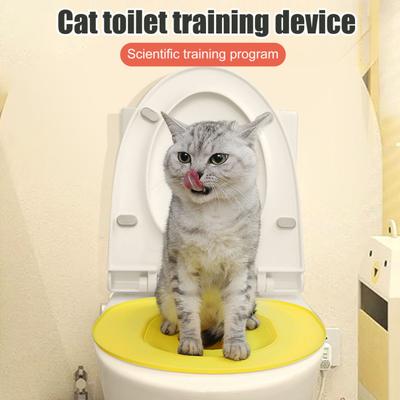 Kedi Tuvalet Eğitim Seti Evrensel Pisuar Oturağı Potty Kedi Tuvalet Eğitim Sistemi Tekrar Kullanılabilir Kedi Tuvalet Eğitim Oturağı Evcil Hayvan Temizliği İçin Alet