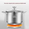 Kangbach 22cm 304 Stainless Steel Double-Handle Soup Pot