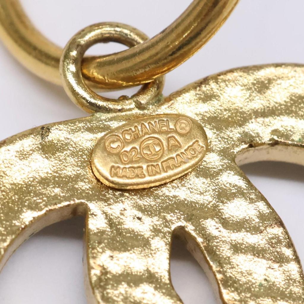 CHANEL 02A Coco Pumps Heel Earrings earring Black / goldUsed