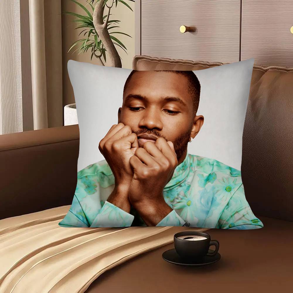 Frank Ocean Blond Album Prints Pillow Case Square Pillow Bedroom Sofa Leisure Comfort Cushion Car Living Room Home Decoration 16x16Inch
