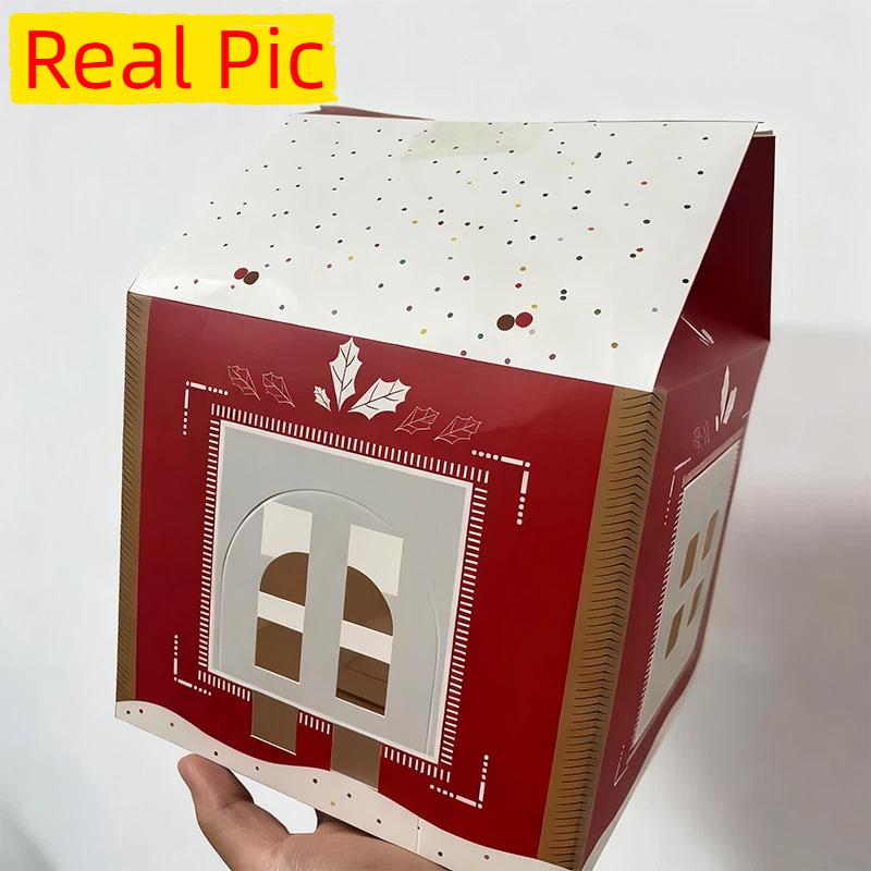 Christmas Wonderland Cottage Gift Box Handcrafted Holiday Gift Boxes Festive Holiday Cottage Gift Box with Reusable Winter Home
