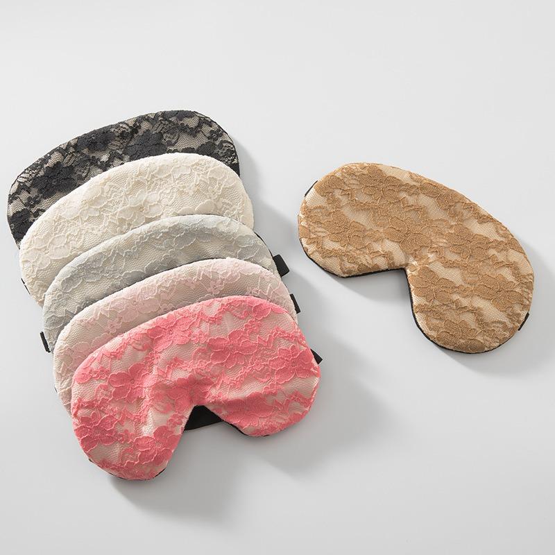 Lace Flower Eye Mask Ice Compress Hot Compress Elastic Adjustable Buckle Protective Blackout Sleeping Eye Mask