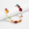 1pc Fashion Vintage Bohemian Exaggerated Resin Beaded Choker Necklace, Vintage Necklace, Suitable for Women