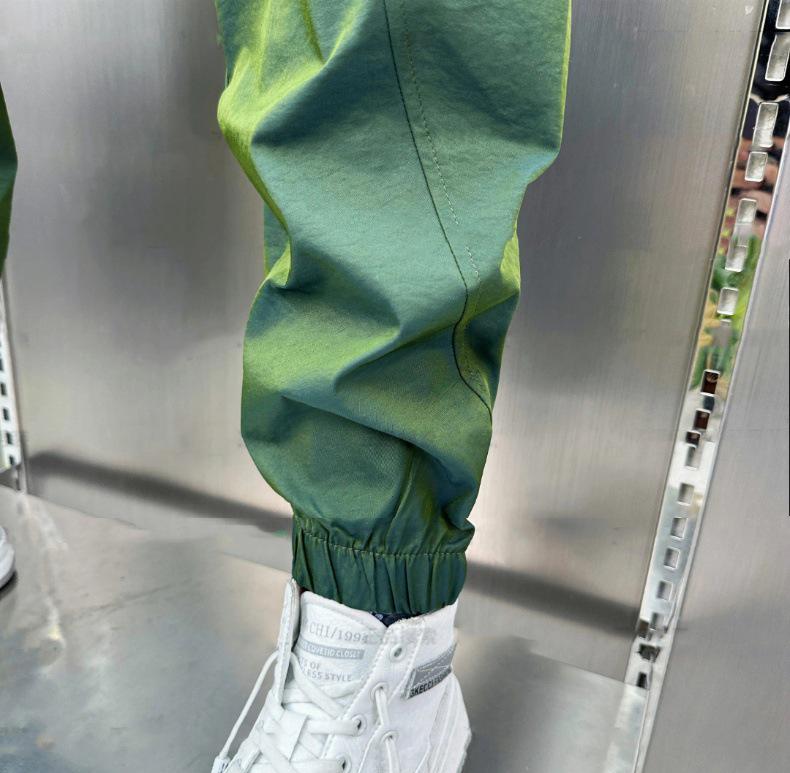 Herren Schnelltrocknende Slim Fit Haremshose: Farbblock, Elastischer Bund, Lässiger Sommerstil