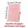 Wear-resistant A5 Agenda Planning Notebook 12 Months Office Work Planner  School Office Supplies