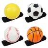 Wrist Strap Bouncy Ball Set with Rope Kids Sports Birthday Party Favors Christmas Gift Reaction Training Football Basketball Toy