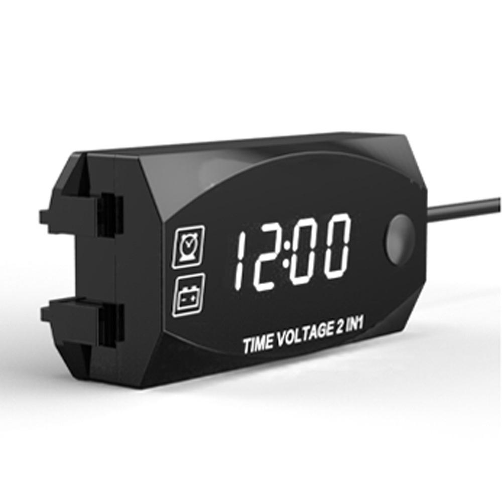 Motorrad Voltmeter Elektronische Uhr Für LED Digitalanzeige Wasserdicht