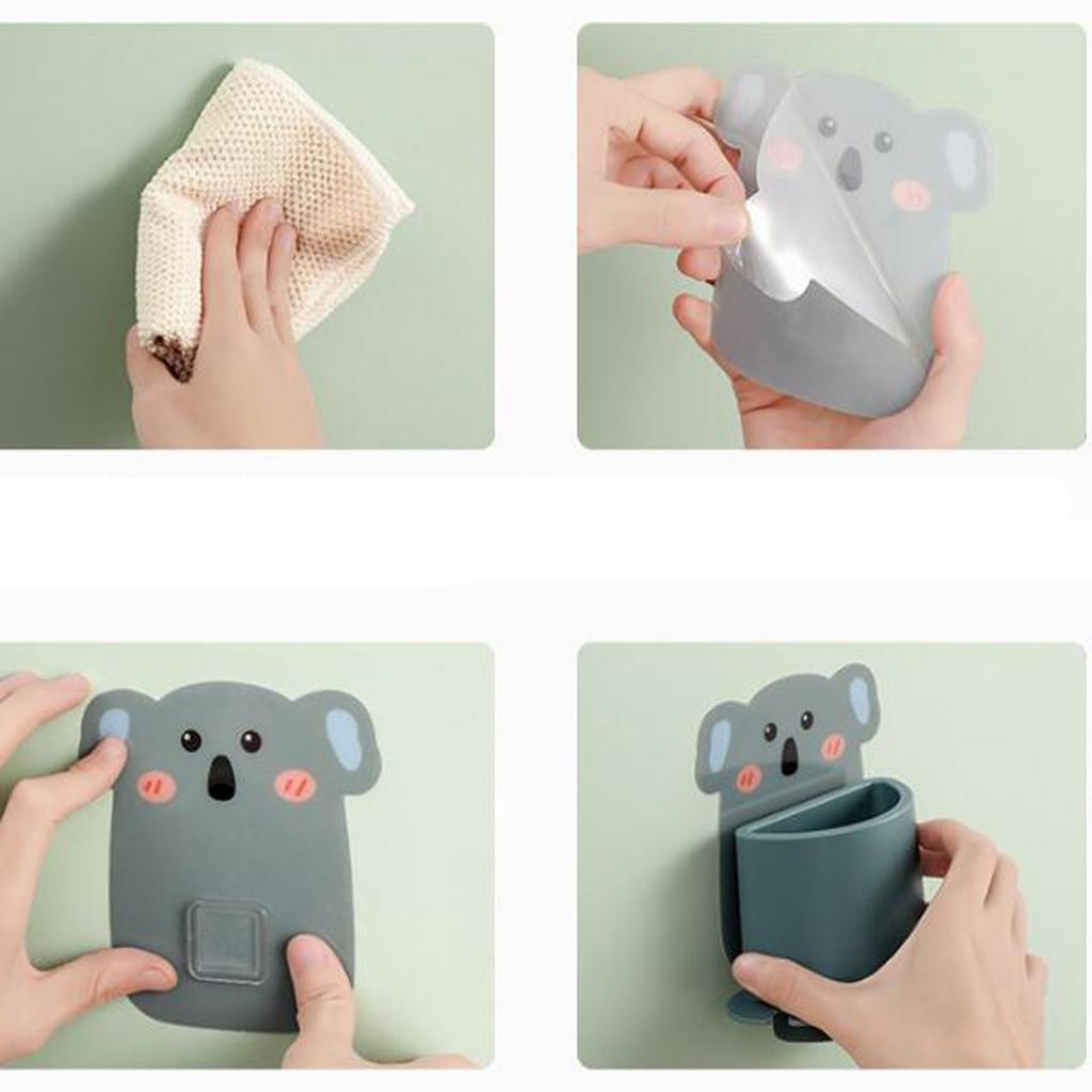 Cartoon Toothbrush Holder With Multifunctional Toothpaste Holder