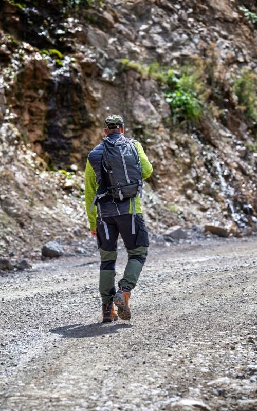Protective Work Trousers To The Waist Stretch Green-Black Lahti Pro 1 Pc