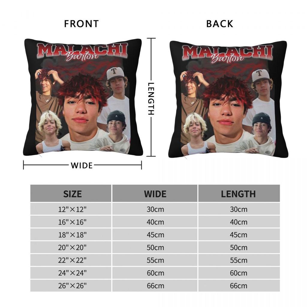 Malachi Barton Pillowcase Printing Fabric Cushion Cover Decorative Pillow Case Cover Bedroom 45X45Cm