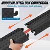 VEVOR 2 PCs Drop Over Cable Cover Ramp 100x13x2 Cm, 907 Kg/axle Load Capacity, Heavy Duty Cable Hose Protector Ramp