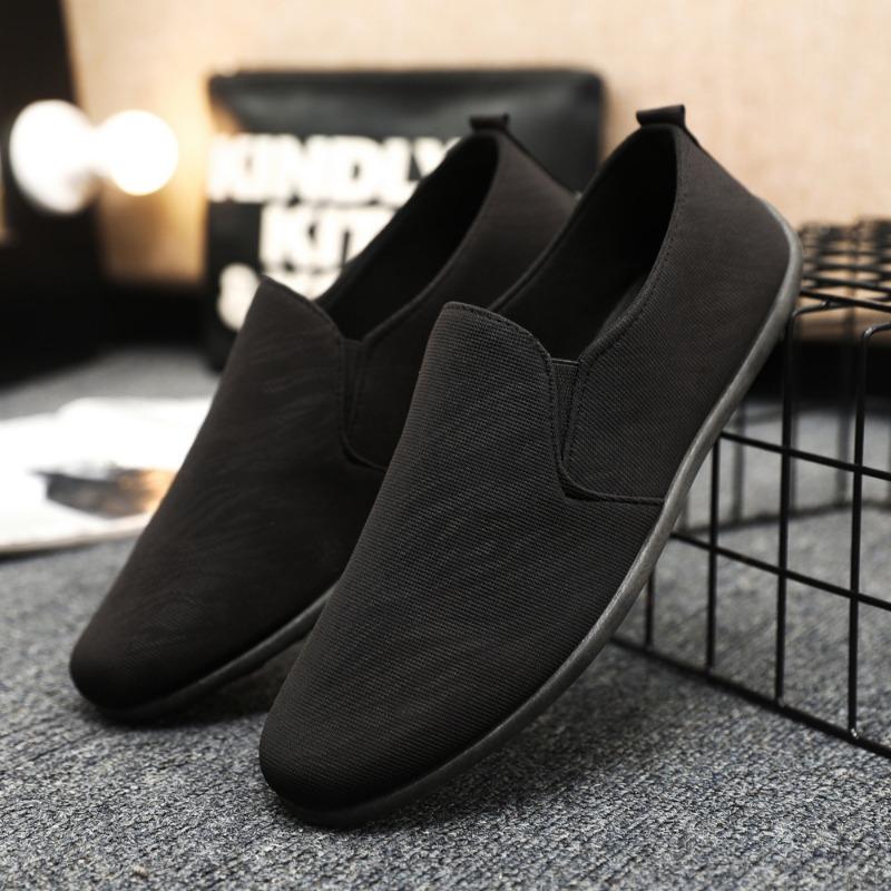 Summer new Doudou shoes men's one-pedal men's shoes spiritual guy social shoes versatile casual cloth shoes student shoes