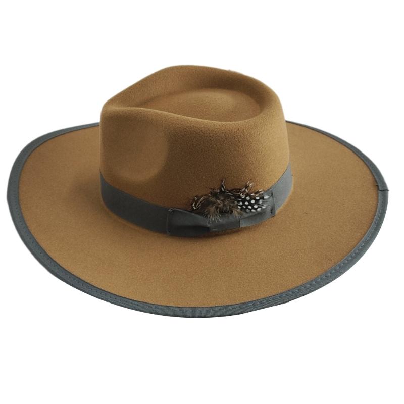 Stylish Wide Border Hat Sun Protecting Fashionable Hat British Styles Hat for Holiday Celebrations