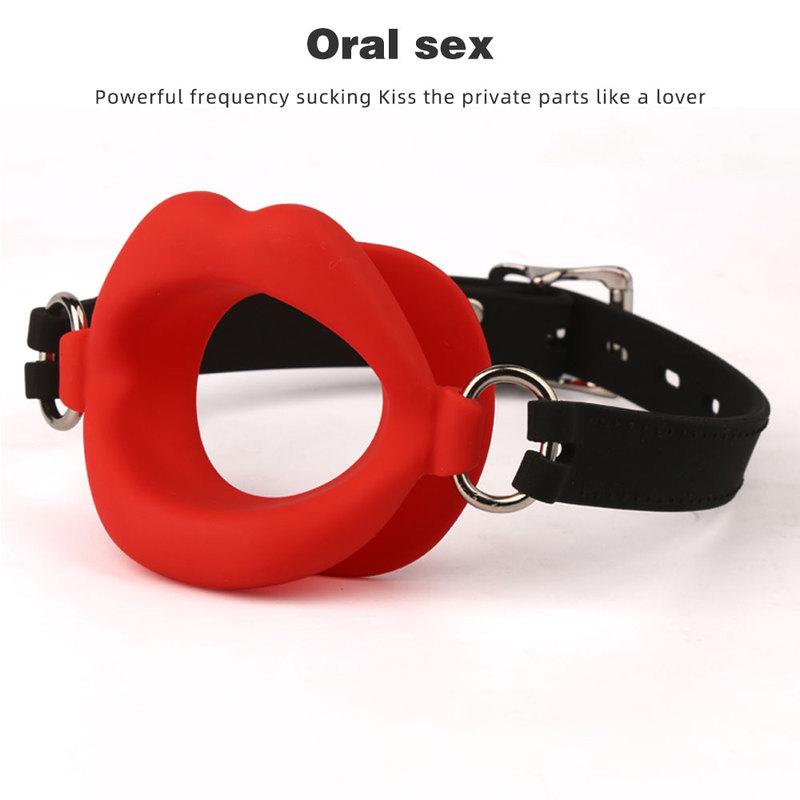 Silicone Oral Fixation Silicone O Ring Mouth Plug Open Gag Toys for Couples Sex Shop BDSMM Bondage Restraint Lips Shape Sex Toys