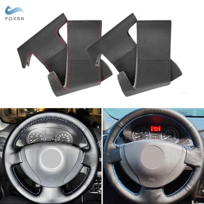 Stuurhoes Trim Hand Naaien Accessoires Voor Renault Logan 1 Sandero Symbool Clio Twingo Lada Largus Nissan Almera