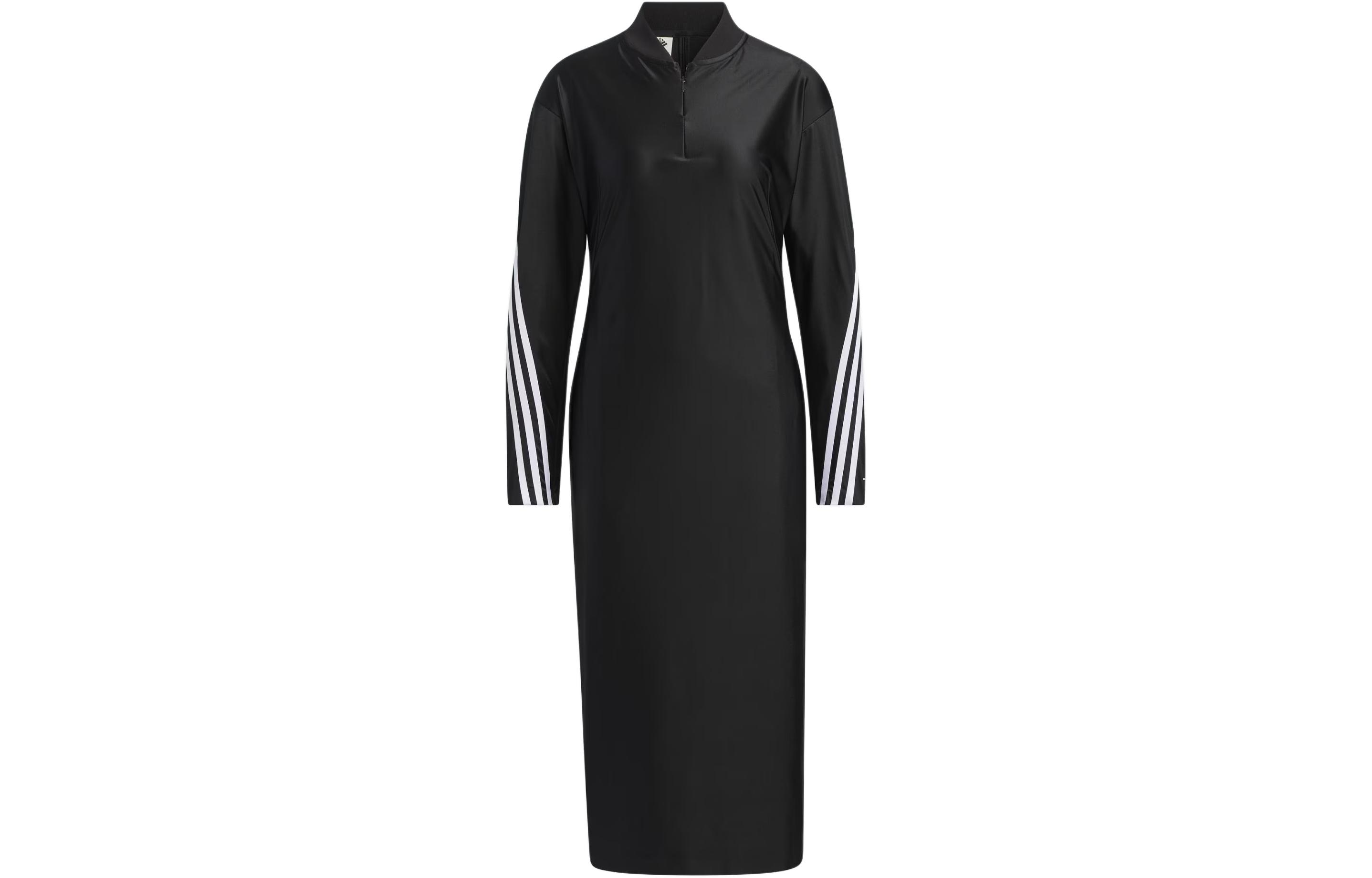 Adidas x YANGGUIDONG,LIANMINGKUAN Samuel Gui Yang Dress Long Sleeved Dress Women s Black JF6666 XXL