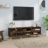 VidaXL TV Cabinet Smoked Oak 150x30x44.5 Cm Engineered Wood 831914