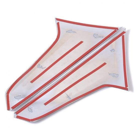 Sliver Rear Windshield Window Strip Cover Trim Fit For Chevrolet Equinox 2017-19